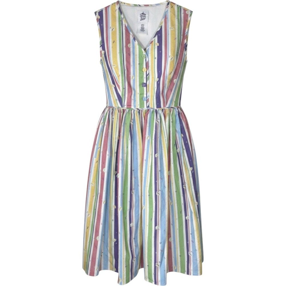Disney Dapper Dans Dress Women Small The Dress Shop Mainstreet Stripe Retro
